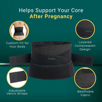 Wellesa 3-in-1 Post Pregnancy Abdominal Belt for Women