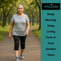 WELLESA NeoGrip 3D Knee Cap with Anti-Slip Design — Sports & Gym Compression Support Sleeve