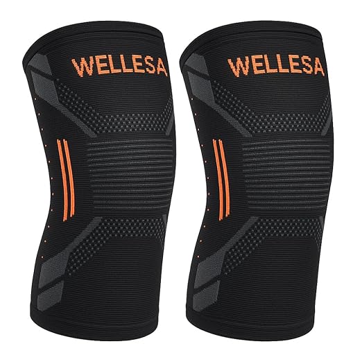 WELLESA NeoGrip 3D Knee Cap with Anti-Slip Design — Sports & Gym Compression Support Sleeve