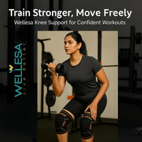 WELLESA NeoRing Patella Knee Cap for Sports & Gym Use — Flexible Compression Sleeve
