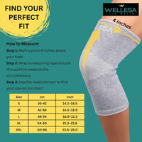 WELLESA EasyFit Knee Cap for Everyday Comfort & Active Support — Lightweight Compression Sleeve