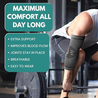 WELLESA Elbow Support Sleeve for Men & Women