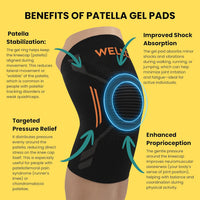 WELLESA NeoRing Patella Knee Cap for Sports & Gym Use — Flexible Compression Sleeve