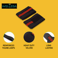 WELLESA Griplock Nylon Wrist Supporter Band for Men & Women