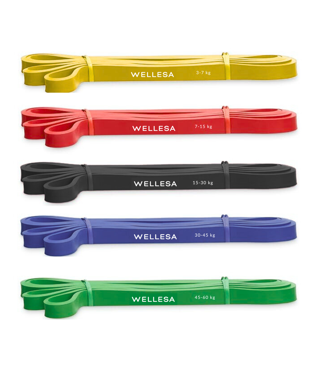 Wellesa Resistance Bands for Exercise & Stretching, & Workout