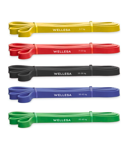 Wellesa Resistance Bands for Exercise & Stretching, & Workout