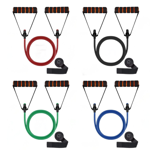 Wellesa Resistance Tubes Set for Full-Body Exercise, Stretching & Workout